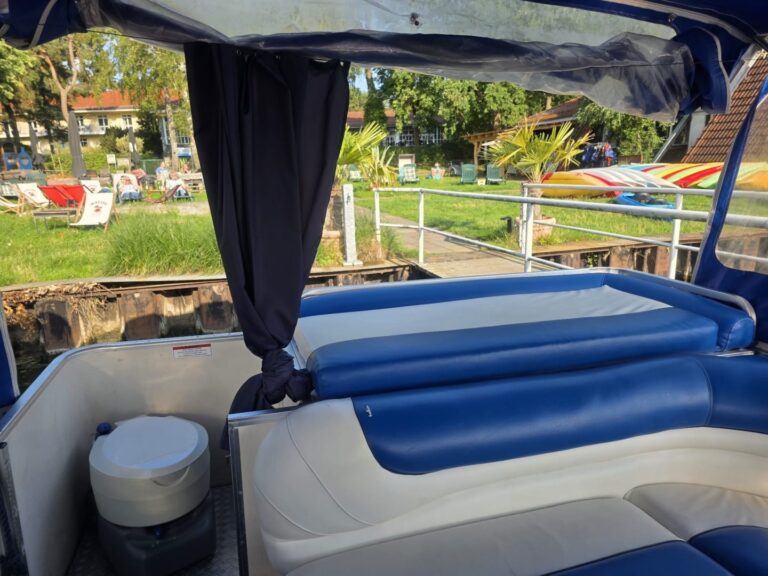 Karibik Floß in Berlin Schmöckwitz führerscheinfrei mieten für 12 Personen